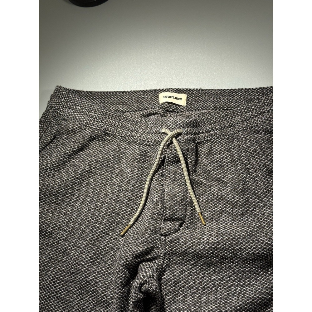 Taylor Stitch Apres Pants Men's Size XL Jogger Black Charcoal Sashiko Preppy